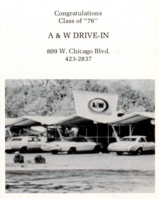 A&W Restaurant - Tecumseh - 809 W Chicago Rd 2